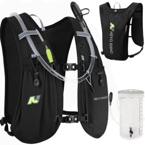 N NEVO RHINO Running Vest,Hydration Vest 5.5L with 1.5L Water Bladder,Lightweight Hydration Pack Water Backpack for Hiking Race