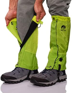 Pike Trail Waterproof Adjustable Leg Gaiters: for Hiking in Mud, Sand, and Snow - Hunting, Mountain Climbing, or Snowshoeing