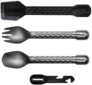 Gerber Gear 31-003463N ComplEAT Camping Utensils Cooking Tool Set, Onyx