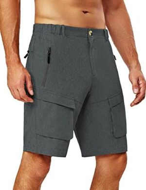 Little Donkey Andy Men's Stretch Quick Dry Cargo Shorts for Hiking, Camping, Travel