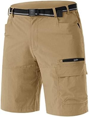 TACVASEN Men's Summer Outdoor Shorts Quick Dry Cargo Casual Hiking Shorts