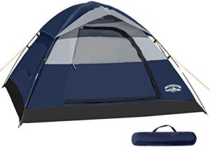 Pacific Pass 2/4/6 Person Family Dome Tent with Removable Rain Fly, Easy Setup for Camp Outdoor