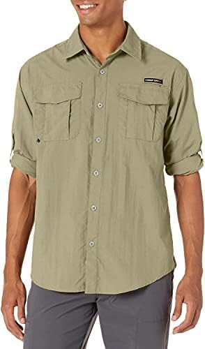 Little Donkey Andy Men's UPF 50+ UV Protection Shirt, Long Sleeve Fishing Shirt, Breathable and Fast Dry