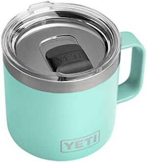 YETI Rambler 14 oz Mug, Vacuum Insulated, Stainless Steel with MagSlider Lid, Stainless