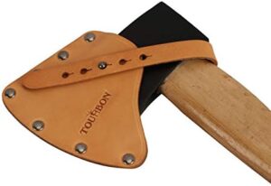 TOURBON Leather Hatchet Sheath Camping Axe Head Cover