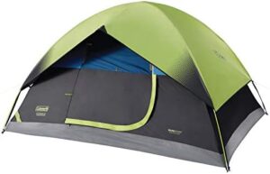 Coleman Dark Room Sundome Camping Tent, 4/6 Person Tent Blocks 90% of Sunlight and Keeps Inside Cool, Lightweight Tent for Camping Includes Rainfly, Carry Bag, and Easy Setup