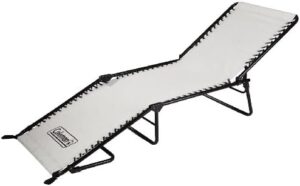 Coleman Converta Suspension Cot, Reclining Camping Cot with 4 Back & 2 Foot Positions, Steel Frame Supports Adults up to 6ft 2in or 225lbs