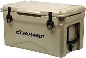 EchoSmile 30/35/40 Quart Rotomolded Cooler, 5 Days Protale Ice Cooler, Ice Chest Suit for BBQ, Camping, Pincnic, and Other Outdoor Activities