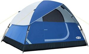 Pacific Pass 2/4/6 Person Family Dome Tent with Removable Rain Fly, Easy Setup for Camp Outdoor