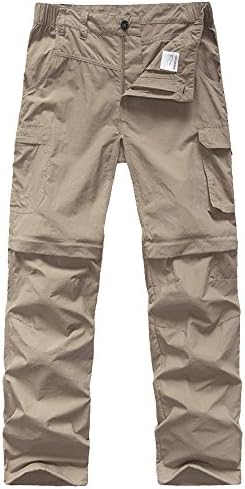 Boys Cargo Pants Kids' Hiking Quick Dry Lightweight Convertible Youth Waterproof Outdoor Camping Fishing Scout Pants