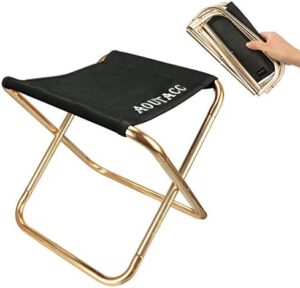 AOUTACC Ultralight Portable Folding Camping Stool for Outdoor Fishing Hiking Backpacking Travelling(XL:13"x14"x15";Large:11.8"x11"x11.4"; Medium:8.3"x9.5"x 11")