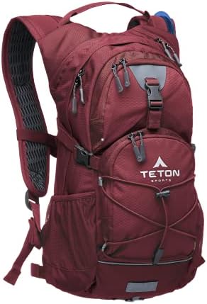 TETON Sports 18L, 22L Oasis Hydration Backpacks– Hydration Backpack for Hiking, Running, Cycling, Biking, Hydration Bladder Included – Plus a Sewn-in Rain Cover