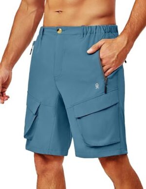 Little Donkey Andy Men's Stretch Quick Dry Cargo Shorts for Hiking, Camping, Travel