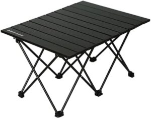 ROCK CLOUD Portable Camping Table Ultralight Aluminum Camp Table Folding Beach Table for Camping Hiking Backpacking Outdoor Picnic, Double Frame