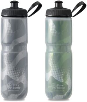 Polar Bottle Sport Insulated Water Bottle - Leak Proof Water Bottles Keep Water Cooler 2X Longer Than a Regular Reusable Water Bottle -BPA-Free, Sport & Bike Squeeze Bottle with Handle