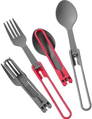 MSR 4-Piece Folding Camping Spoon and Fork Set