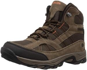 Northside Unisex-Child Rampart Mid Hiking Boots - Lightweight Performance | Suede/Ripstop Nylon Moisture-Wicking Quick Lace-Up Durable TPR Outsole | Kids Hiking Adventure Essential