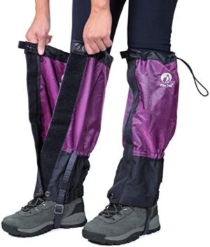 Pike Trail Waterproof Adjustable Leg Gaiters: for Hiking in Mud, Sand, and Snow - Hunting, Mountain Climbing, or Snowshoeing