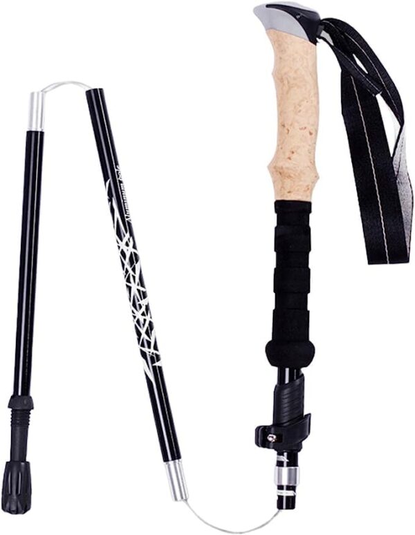 Trekking Poles, Walking Stick, Walking Poles for Women, Hiking Poles Collapsible Lightweight, Hiking Sticks Collapsible Hiking- Ideal for Seniors Women and Men