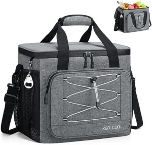 Soft Cooler Bag 35/45Can, Collapsible Cooler Insulated Leak Proof, Large Lunch Box for Men Women, Soft-Sided Cooler for Picnic, Grocery, Beach, Camping, Travel