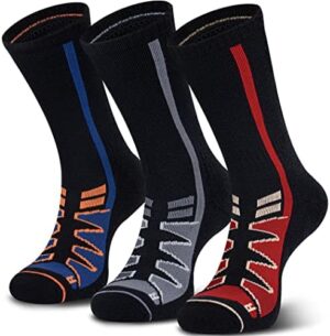 Merino Wool Hiking Socks for Cold Weather Socks Thermal Warm Crew Winter Boot Cushion Socks