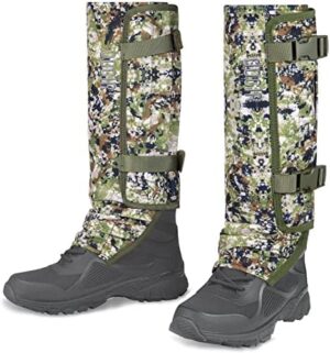 QOGIR Snake Gaiters for Hunting: Durable Snake Guards, Snake Gaiter Leggings for Men & Women, Snake Bite Protection for Lower Legs, Snake Proof Gaiters with Adjustable Size