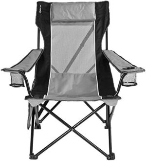 Kijaro Sling Folding Camping Chair - Enjoy The Outdoors in This Outdoor Chair with a Built-in Cup Holders and Side Organizer OR Side Cooler - Includes a Detachable Pillow