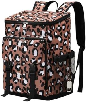 DYSHAYEN Cooler Backpack,Lightweight Backpack Cooler Insulated Leak Proof,30 Cans Soft Cooler Bag for Beach,Camping,Beach,Picnic,Lunch