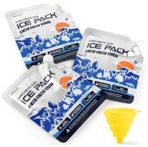 Reusable Ice Packs for Cooler and Lunch Boxes | Lasting Up to 8-48 Hours Freezer Packs | Lunch box and Cooler Long Lasting Ice Packs, Beach Trip Must Haves