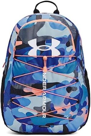 Under Armour Unisex-Adult Hustle Sport Backpack, (018) Black / / White, One Size Fits All