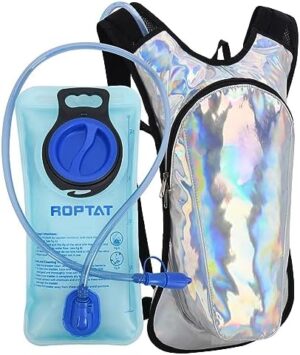 Hydration Backpack Pack with 2L Hydration Bladder - Lightweight Water Backpack Water Pouch for Women Men Running Riding Biking Music Festival