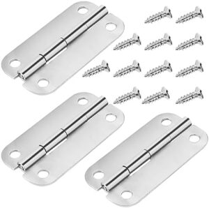 Cooler Hinges for I-gloo Cooler, Replacement Parts Stainless Steel Cooler Hinges Replacement Set with 12 Screws, Pack of 3