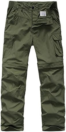 Boys Cargo Pants Kids' Hiking Quick Dry Lightweight Convertible Youth Waterproof Outdoor Camping Fishing Scout Pants