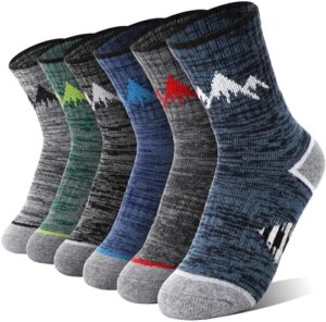 ANTSANG Kids Toddlers Boys Girls Merino Wool Hiking Athletic Thermal Warm Winter Socks