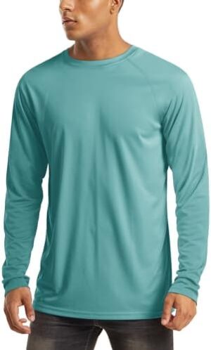 MAGCOMSEN Men's Long Sleeve Shirts UPF 50+ UV Sun Protection Athletic Shirts for Hiking Running Workout Rash Guard