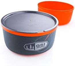 GSI Outdoors Ultralight Nesting Bowl and Mug for Camping, Travel, Backpacking, Picnics & BBQ’s