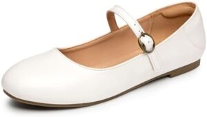 Rekayla Mary Jane Flats Shoes Women Dressy Comfortable Round Toe Slip on Ballet Flat