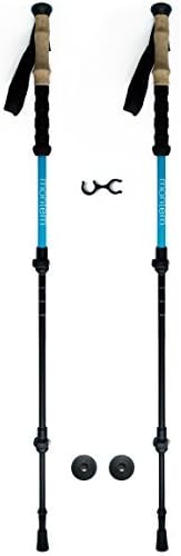 Montem Ultra Strong Trekking, Walking, and Hiking Poles - One Pair (2 Poles) - Collapsible, Lightweight, Quick Locking, and Ultra Durable