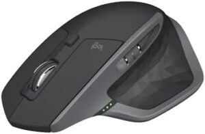 Logitech MX Master 2S Bluetooth Edition Wireless Mouse – Use on Any Surface, Hyper-Fast Scrolling, Ergonomic, Rechargeable, Control Up to 3 Apple Mac and Windows Computers - Graphite