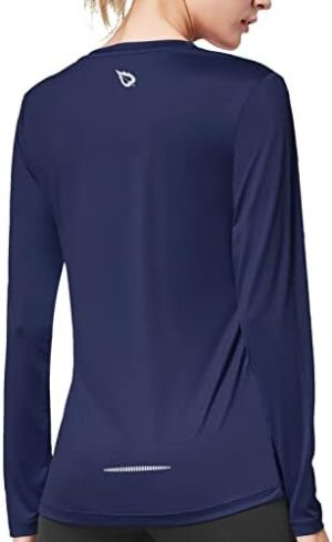 BALEAF Women's Long Sleeve Running Shirts Workout Tops Athletic Active Quick Dry Soft Lightweight