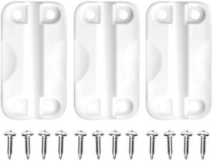 Cooler Replacement Hinges for Igloo Ice Chest, Cooler Replacement Hinges Parts, High Toughness Cooler Hinges Parts, for Igloo Cooler Replacement Parts. Cooler Replacement Hinges and Screws, Set of 3.