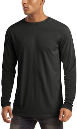 MAGCOMSEN Men's Long Sleeve Shirts UPF 50+ UV Sun Protection Athletic Shirts for Hiking Running Workout Rash Guard