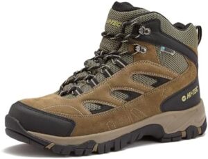 HI-TEC Yosemite WP Mid Waterproof Hiking Boots for Men, Lightweight Breathable Outdoor Trekking Shoes