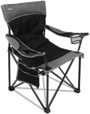 Oversized Portable Camping Chairs, Collapsible Outdoor Chairs with Pocket and Cup Holders, Carry Bag for Camping,Tailgates,Beach,and Sports