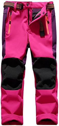 Jessie Kidden Kids Boys Girls Youth Waterproof Hiking Ski Snow Pants Elastic Waist Warm Insulated Pants