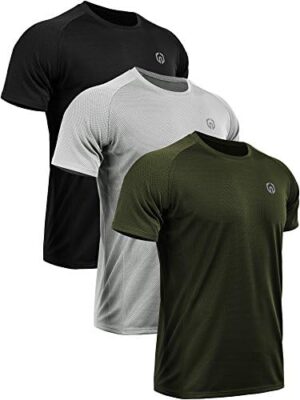 NELEUS Men's Dry Fit Mesh Athletic Shirts