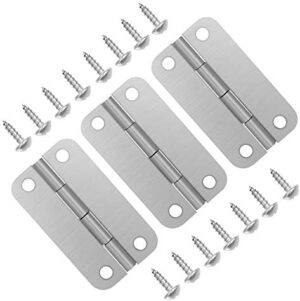 Picowe 3 Pack Cooler Hinges for Igloo Ice Chests, Cooler Stainless Steel Hinges Replacement Set with Screws