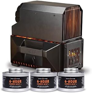 VESTA Self-Powered Camping Indoor/Outdoor Heater & Stove (Compact, Off-Grid, Emergency)