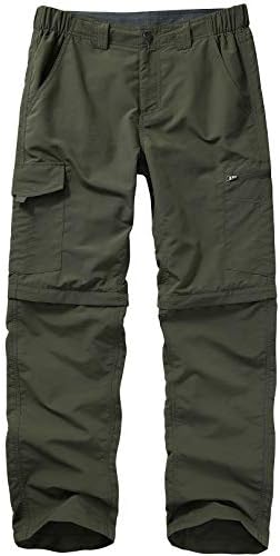 Mens Hiking Pants Convertible Zip Off Lightweight Quick Dry Fishing Safari camping travel boy Scout Pants