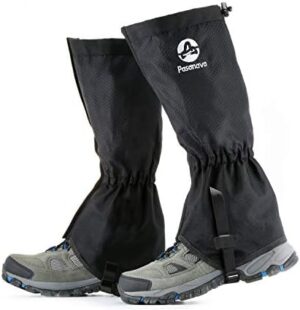 Leg Gaiters Waterproof and Adjustable Snow Boot Gaiters One Size for Hiking,Walking,Hunting,Backpacking and Outdoor Climbing for Men and Women